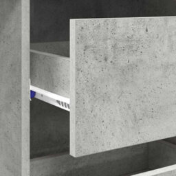 Berkfield Modern Grey Writing Desk Concrete Grey Concrete Standard Storage - thumbnail 9