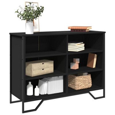 Berkfield Sideboard Black 101X35.5X74.5 Cm Engineered Wood - image 1