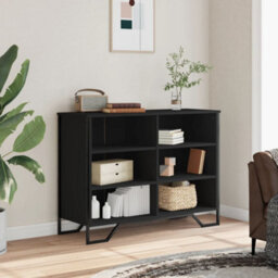 Berkfield Sideboard Black 101X35.5X74.5 Cm Engineered Wood - thumbnail 3