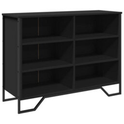 Berkfield Sideboard Black 101X35.5X74.5 Cm Engineered Wood - thumbnail 2