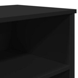 Berkfield Sideboard Black 101X35.5X74.5 Cm Engineered Wood - thumbnail 7