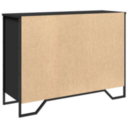 Berkfield Sideboard Black 101X35.5X74.5 Cm Engineered Wood - thumbnail 6