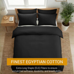 Pamposh 400 Thread Count Egyptian Cotton Super King Size Duvet Cover Set Premium Cotton Luxury Bedding Set With Zipper Closure - thumbnail 9