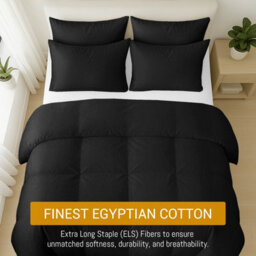 Pamposh 400 Thread Count Egyptian Cotton Super King Size Duvet Cover Set Premium Cotton Luxury Bedding Set With Zipper Closure - thumbnail 3