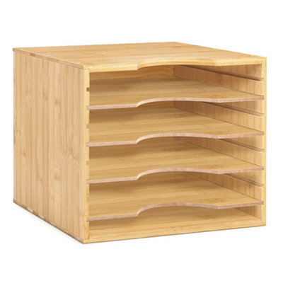 5-Tier Desk Paper Tidy, Stackable Letter Tray Document File Organiser - image 1