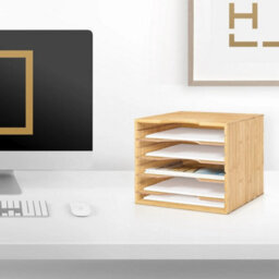 5-Tier Desk Paper Tidy, Stackable Letter Tray Document File Organiser - thumbnail 6