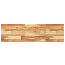 Berkfield Basin Shelf Wall Mounted Steel And Solid Wood Acacia - thumbnail 8