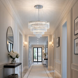 Pagazzi Lighting Pagazzi Seraphina Elegant Tiered Glass Chandelier