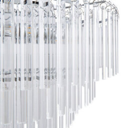Pagazzi Lighting Pagazzi Seraphina Elegant Tiered Glass Chandelier - thumbnail 5