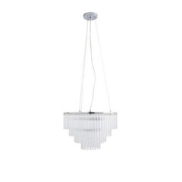 Pagazzi Lighting Pagazzi Seraphina Elegant Tiered Glass Chandelier - thumbnail 4