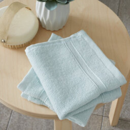 Catherine Lansfield Bathroom Zero Twist 500 Gsm Soft & Absorbent Cotton Bath Sheet Pair Duck Egg Blue - thumbnail 4