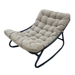 Solace Outdoor Rocking Chair - Light Brown - thumbnail 3