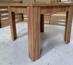 Furneo Modern Dining Table Only Extendable 90-180Cm Oak Effect Golden 01 - thumbnail 5