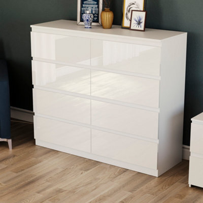 Lassic Vida Designs Glinton 8 Drawer Chest (100% Fsc), White - image 1