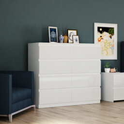Lassic Vida Designs Glinton 8 Drawer Chest (100% Fsc), White - thumbnail 7
