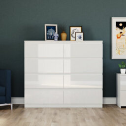 Lassic Vida Designs Glinton 8 Drawer Chest (100% Fsc), White - thumbnail 6