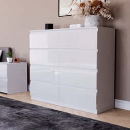 Lassic Vida Designs Glinton 8 Drawer Chest (100% Fsc), White - thumbnail 3