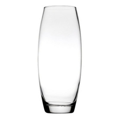 Urbn-Living Urbnliving 26Cm Height Clear Glass Bent Wedding Vase Flower Pot - image 1