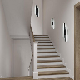 Pheashine Black Led Wall Lights,modern Wall Light 6500K Cool White, For Bedroom, Living Room, Corridor, Hallway - thumbnail 3