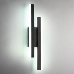 Pheashine Black Led Wall Lights,modern Wall Light 6500K Cool White, For Bedroom, Living Room, Corridor, Hallway