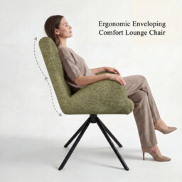 Sonara Modern Swivel Accent Chair Stylish Upholstered Seat Set Of 2 - thumbnail 6