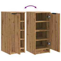 Berkfield Shoe Cabinet Artisan Oak 30X35X70 Cm Engineered Wood - thumbnail 7