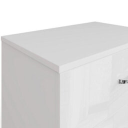 High Gloss 3 Drawer Bedside Chest Modern Bedroom Unit - thumbnail 5