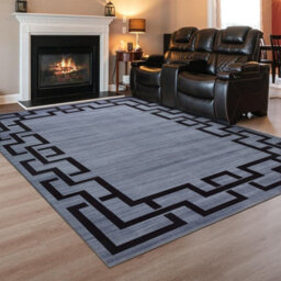 Ameha Extra Large Area Printed Rug Luxury Bedroom Living Room Greek Key Pattern Carpet Indoor/outdoor Floor Mat(Nico, 200X290 Cm) - thumbnail 3