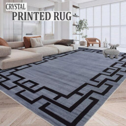 Ameha Extra Large Area Printed Rug Luxury Bedroom Living Room Greek Key Pattern Carpet Indoor/outdoor Floor Mat(Nico, 200X290 Cm) - thumbnail 1