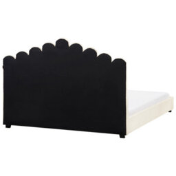 Beliani Bed Velvet Vincennes 180 X 200 Cm (Eu Super King) Off-White - thumbnail 6