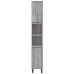 Berkfield 3 Piece Bathroom Furniture Set Grey Sonoma Engineered Wood - thumbnail 6