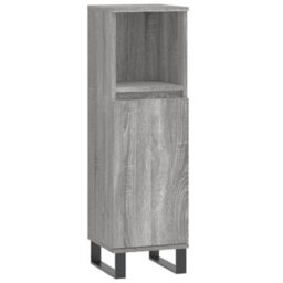 Berkfield 3 Piece Bathroom Furniture Set Grey Sonoma Engineered Wood - thumbnail 7