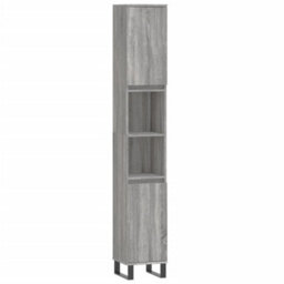 Berkfield 3 Piece Bathroom Furniture Set Grey Sonoma Engineered Wood - thumbnail 5
