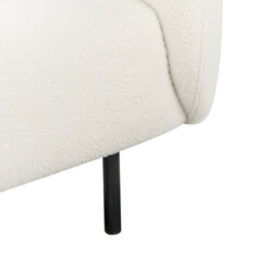 Beliani Minimalist Armchair Loen Boucle White - thumbnail 9