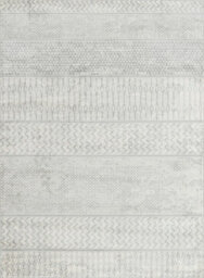 Livabliss Monaco-Geometric Grey Ivory Living Dining Bedroom Rug 160 X 220 Cm Easy Care, Non Shedding - thumbnail 1