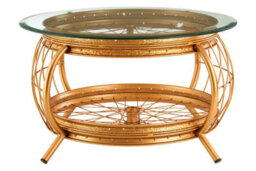 Orsina Mantis Gold Finish Coffee Table - thumbnail 6