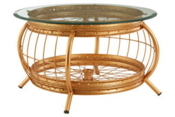 Orsina Mantis Gold Finish Coffee Table - thumbnail 2
