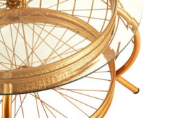 Orsina Mantis Gold Finish Coffee Table - thumbnail 4