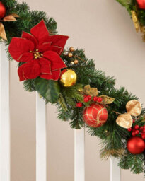WeRChristmas 12Ft Pre Lit Natural Fir Christmas Garland Ideal For Mantels Staircases And Feature Walls - thumbnail 2