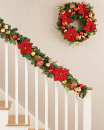 WeRChristmas 12Ft Pre Lit Natural Fir Christmas Garland Ideal For Mantels Staircases And Feature Walls - thumbnail 4