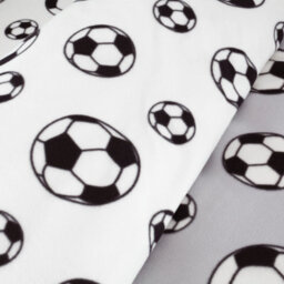 Catherine Lansfield Bedding Football Fleece Reversible Duvet Cover Set With Pillowcases Grey - thumbnail 4