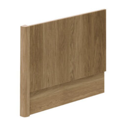 Plum&clay Harper Ribbed Oak Effect End Bath Panel 800mm Adjustable 480-660mm (Includes Corner Post) - thumbnail 2