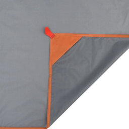 Picnic Blanket With Pegs Grey And Orange 205X155 Cm - thumbnail 4