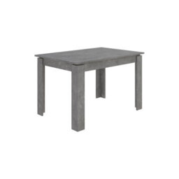 Decortie Tolmen Dining Table Rectangular Extendable Table For 4 Seater Contemporary Kitchen Table 120Wcm Living Room, Retro Grey - thumbnail 2