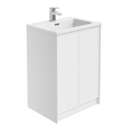 Plum&clay Jenner White Freestanding Vanity Unit & Basin Set (W)500mm (H)855mm - thumbnail 2