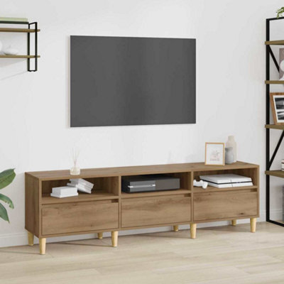 Berkfield Tv Cabinet Artisan Oak 150 X 30 X 45 Cm Engineered Wood - image 1