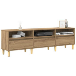 Berkfield Tv Cabinet Artisan Oak 150 X 30 X 45 Cm Engineered Wood - thumbnail 3