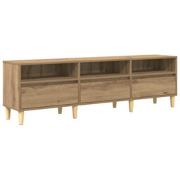 Berkfield Tv Cabinet Artisan Oak 150 X 30 X 45 Cm Engineered Wood - thumbnail 2
