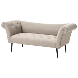 Beliani Chaise Longue Nantilly Fabric Light Brown - thumbnail 4