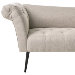 Beliani Chaise Longue Nantilly Fabric Light Brown - thumbnail 6